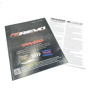 Traxxas E-Revo 2.0 Guida Avviamento Rapido / Confezione Manuale Istruzioni - Foto 1 di 1