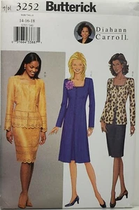 Butterick 3252 Longline Top & Straight Skirt Suit Sz 14-18 UNCUT Pattern OOP - Picture 1 of 4