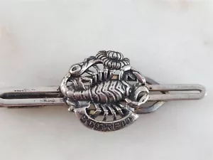 Clip de dinero vintage de plata esterlina maciza Escorpio Escorpión 10,5 gramos - Imagen 1 de 6