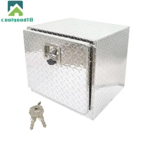 18" x 17"x 18" Silver Trailer Tool Box Heavy Duty Tool Storage Box with Lock - Picture 1 of 13