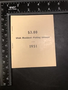 Ingresos estatales de caza/pesca: Utah; 1951 Res. Pesca; folleto completo/25; MNH - Imagen 1 de 2