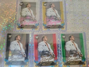 Brutus "The Barber" Beefcake SIGNED 5x Cards TOPP SET PASS AUTH - WWE/WWF (RARE) - Picture 1 of 4