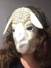 Sheep Mask Wyatt Family Plastic Creepy Fancy Dress Halloween Mask Small