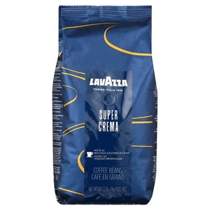 Lavazza Super Crema Whole Bean Coffee Blend, Light-Medium Espresso Roast, 2.2 Lb - Picture 1 of 14