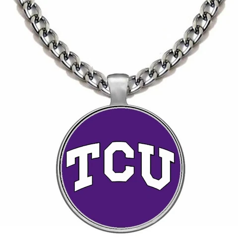 Large TCU Horned Frogs Mens 24" Stainless Steel Chain Pendant Necklace D5 Cover