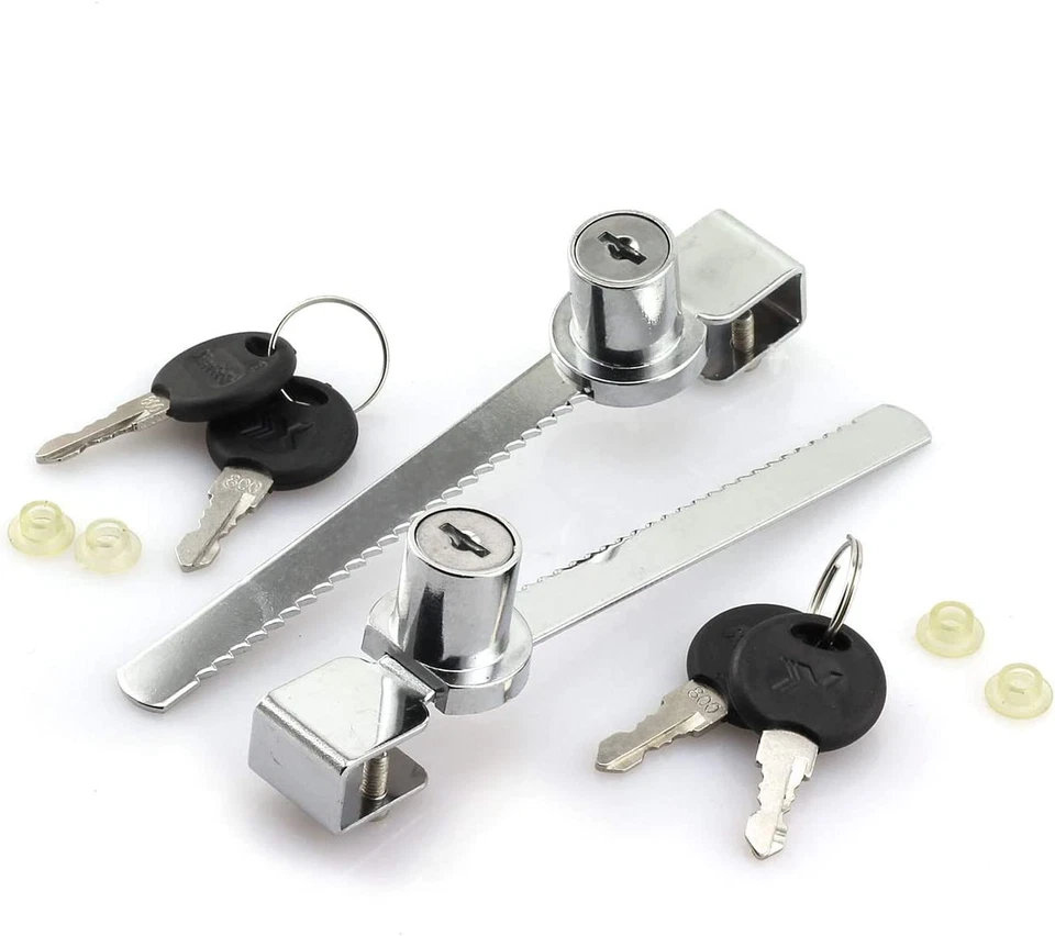 2-Pack Glass Lock Terrarium Showcase Display Case Cabinet Sliding Glass Push Doo - Image 1 of 4