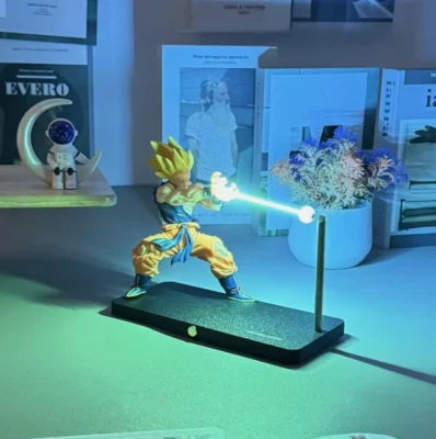 Dragon Ball Z Goku Kamehameha Magnetic Touch Night Light - Levitating Desk Lamp
