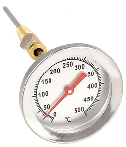 500°C Grilltermometer 15cm Sonde mit Konus Backofen Pizzaofen Smoker Thermometer - Bild 1 von 8