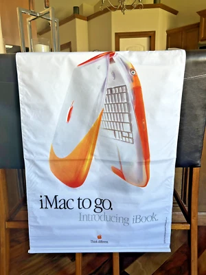 3 banners! Apple iBook and Mac OS9 Cloth Banners Think Different - Image 1 of 3