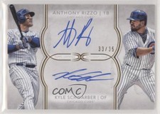 2018 Topps Definitive Collection Dual /35 Anthony Rizzo Kyle Schwarber Auto
