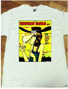 "FREEWHEELIN FRANKLIN sez" T-shirt -Full-color print on 100% Natural cotton - Picture 1 of 2