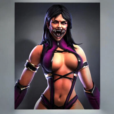 Figura Fanart Mileena Pintada con aerografo 9.8 inch - Image 1 of 4