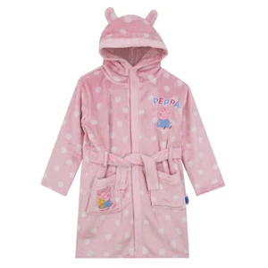Peppa Pig Dressing Gown | Girls Peppa Pig Robe | Peppa Pig Gown - Picture 1 of 8