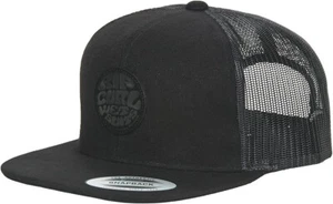 Gorra de camionero Rip Curl para hombre parche con logotipo húmedo premium negra gorra con cierre a presión - Imagen 1 de 3