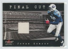 2001 Fleer Genuine Football Final Cut Game Worn Jersey Jevon Kearse