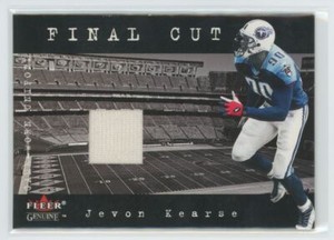 2001 Fleer Genuine Football Final Cut Game Worn Jersey Jevon Kearse