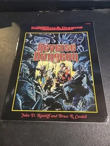 Reverse Dungeon 11392 Advanced Dungeons & Dragons TSR Nunca Usado Antiguo Stock en Tienda - Imagen 1 de 10