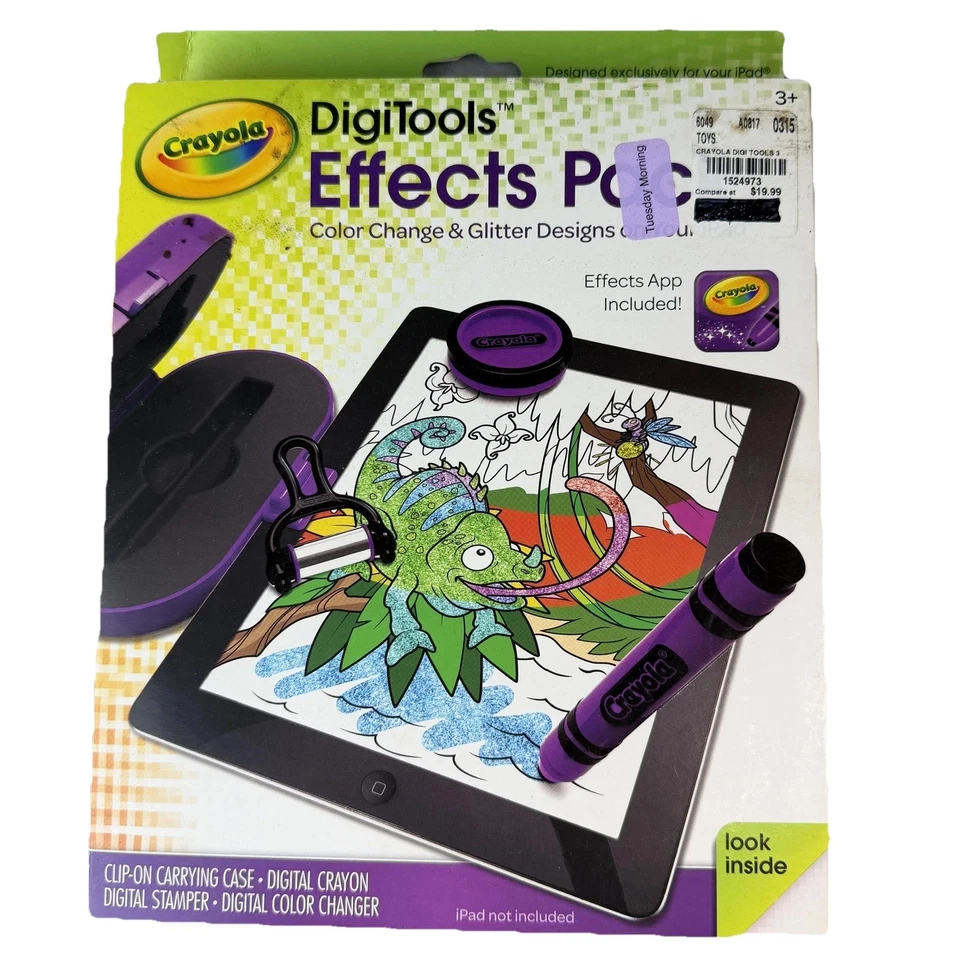 Crayola DigiTools Effects Pack for iPad Digital Crayon Stamper Color Changer App - Image 1 of 2