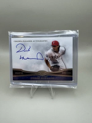 2013 Topps Tier One - Crowd-Pleaser Autographs Derek Holland #CPA-DH2 /299 (AU) - Image 1 of 2