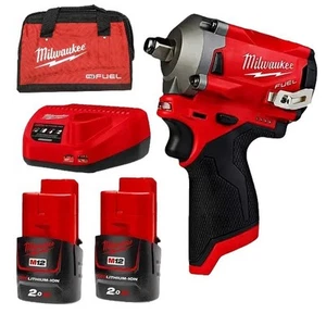 AKT - MILWAUKEE 12V FUEL™ 1/2" STUBBY IMPACT WRENCH KIT M12FIWF12-202B GENUINE - Picture 1 of 2