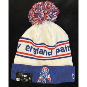 NFL New Era New England Patriots OSFM Sock Hat With One Time Removable Pom NWTs - Picture 1 of 1