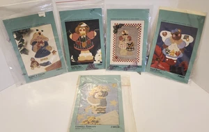 Just Be Cuz Applique Pattern Packets- Angel Bear, Playmates, Garden Girl, Rabbit - Picture 1 of 12
