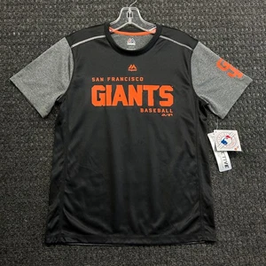 San Francisco SF Giants Kids Youth Jersey T Shirt Majestic L Reflective New - Picture 1 of 9