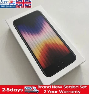 NEW SEALED Apple iPhone SE 2022 3rd Gen 64~256GB All Colours Unlocked Smartphone - Picture 1 of 10