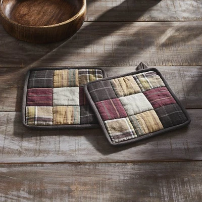 Wyatt Pot Holder Set of 2 8x8 VHC Brands - Image 1 of 4