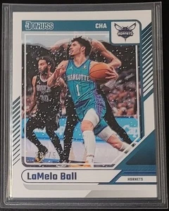 2024-25 Panini Donruss (Lamelo Ball) Card #12 Winter Blue #38/75 Hornets  - Picture 1 of 2