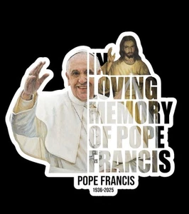 Pegatina 3" - Papa Francisco RIP Vaticano Pontif Amor Iglesia Católica Roma Paz - Imagen 1 de 1