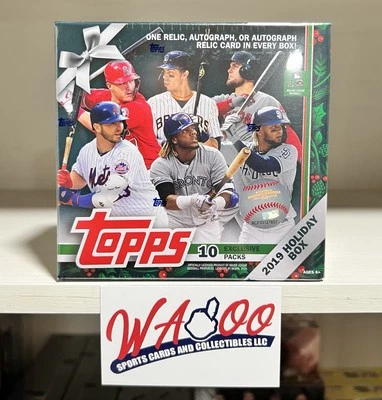 2019 Topps Holiday MLB Baseball Factory Sealed Trading Card Mega Box - Image 1 of 2