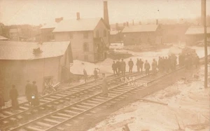 Postal LP23 Akron Ohio 1913 Flood Disaster East Akron RPPC - Imagen 1 de 2