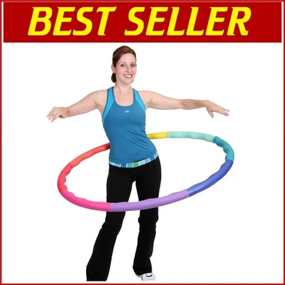 Hula Hoop Desmontable Arco Iris Pesado - 5 Min Entrenamientos Diarios para Perder Peso Foto 1 de 4