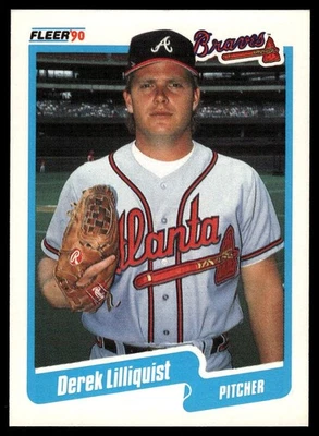 1990 Fleer #588a Derek Lilliquist - Image 1 of 2