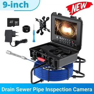 9" Industrie Kanal Kamera Rohrleitung Inspektionskamera HD 1080P DVR Kamera - Bild 1 von 28