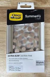 OtterBox Symmetry MagSafe Case For iPhone 15 Plus & 14 Plus Dotting Around Brown - Bild 1 von 1