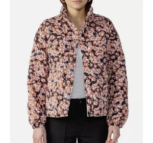 Social Standard by Sanctuary Long Sleeve Snap Up Quilted Jacket Floral Women's S - Picture 1 of 13