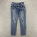 Vanilla Star Jeans Womens 9 Blue Stretch Medium Wash Skinny Low Rise 28x27