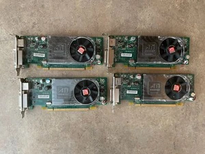 LOT OF 4 DELL ATI RADEON HD 3450 256 MB DDR3 VIDEO CARD 0Y104D (S1) / B1-2 - Picture 1 of 3