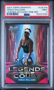 2024 Topps Graphite Tennis Venus Williams Legends of the Court Pink /15 PSA 9 - Bild 1 von 2