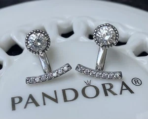 Original Pandora Ohrstecker Abstrakte Eleganz #290743CZ - Bild 1 von 11