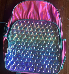 Backpack  Pretty in Pink ~ Iridescent   16"  NwT - Picture 1 of 3