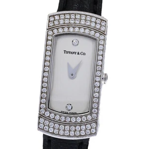 TIFFANY&Co. Cocktail watch K18WG Diamond Silver Dial Quartz Ladies Watch_829483 - Picture 1 of 9