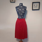 Pinup Couture Red Pencil Skirt Sz Xl