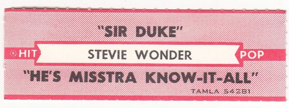 Juke Box Strip Stevie Wonder - "Sir Duke" / "He'S Misstra Know-It-All" - Image 1 of 1