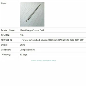 30Pcs Charge Grid Corona Fit For Toshiba 2000AC 2500AC 2050C 2550C 2051C 2551C - Picture 1 of 9