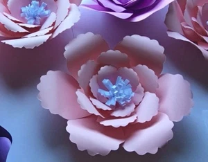 Papierblumenschablone #9 Kit - DIY - Machen Sie unbegrenzt Blumen - Machen Sie alle Größen - Bild 1 von 3