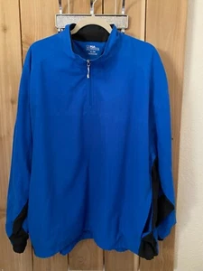 PGA Tour Blue Long Sleeve Pullover Golf Wind breaker XL NWOT - Picture 1 of 2
