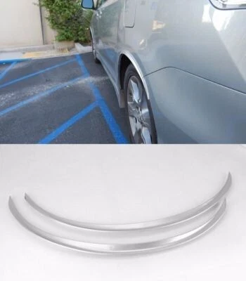 Par de brotes anchos difusores plateados de 29" para parachoques de panel de pared de rueda BMW Audi Foto 1 de 3